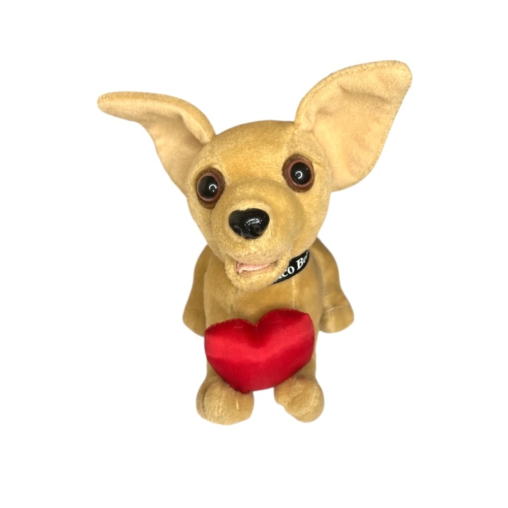 Vintage Taco Bell Yo Quiero Love Heart Chihuahua Plush Toy Dog Doesn't Talk